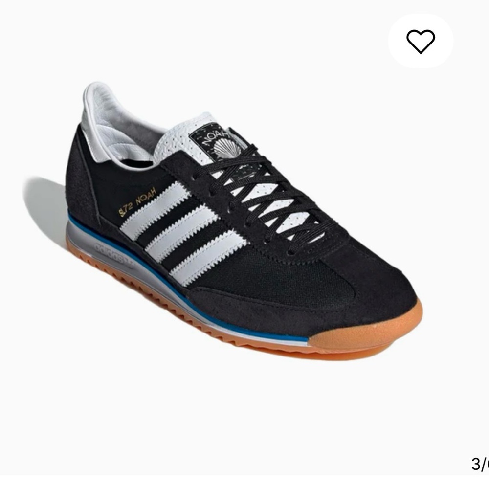 Adidas Black and White SL72 Noah Sneakers